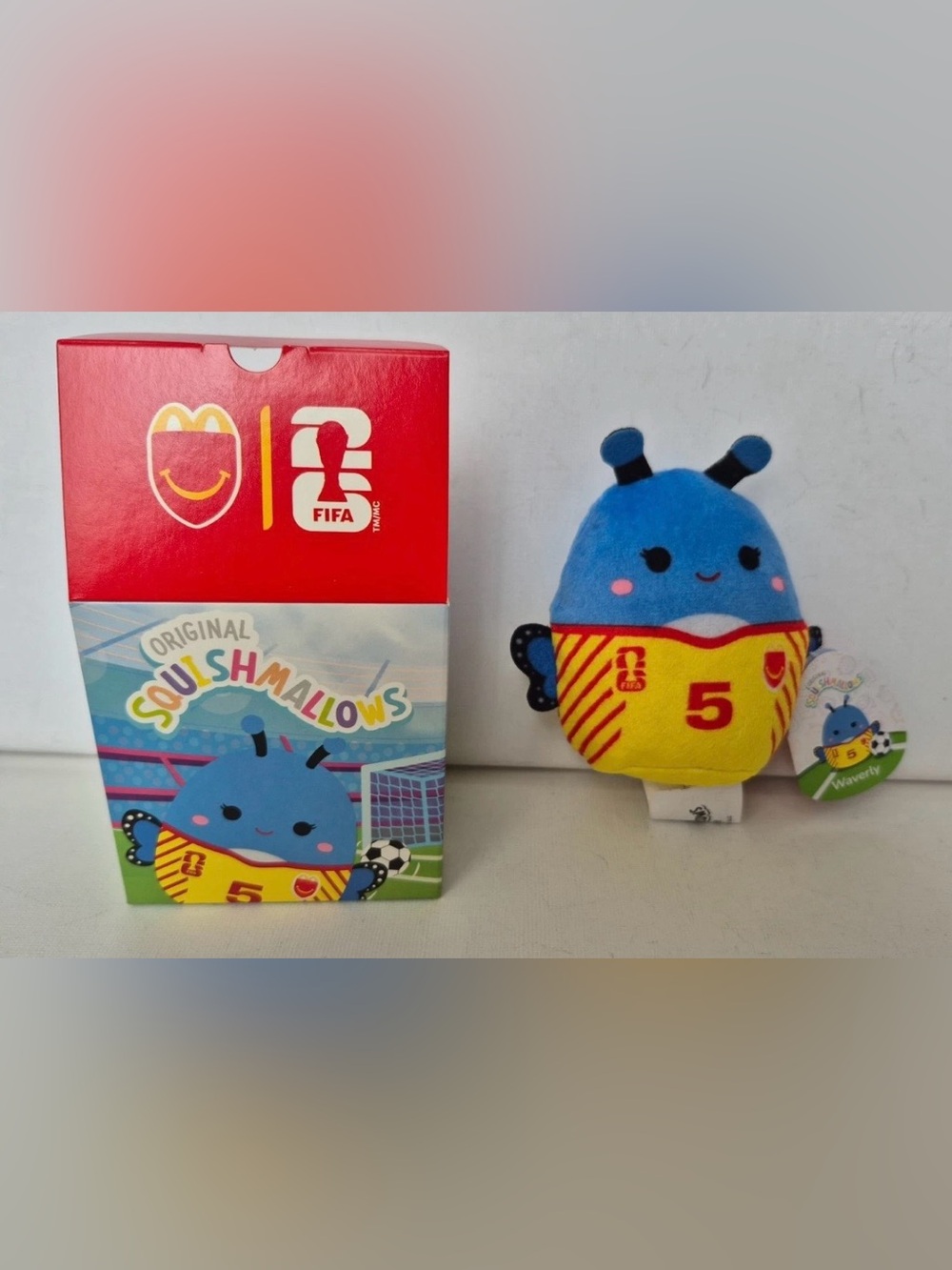 Squishmallows Blue & Yellow & Yellow & Green FIFA Soccer Plush - Number 5 & 7